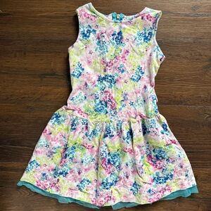 American Girl Floral Dress - Pink, Blue, Green